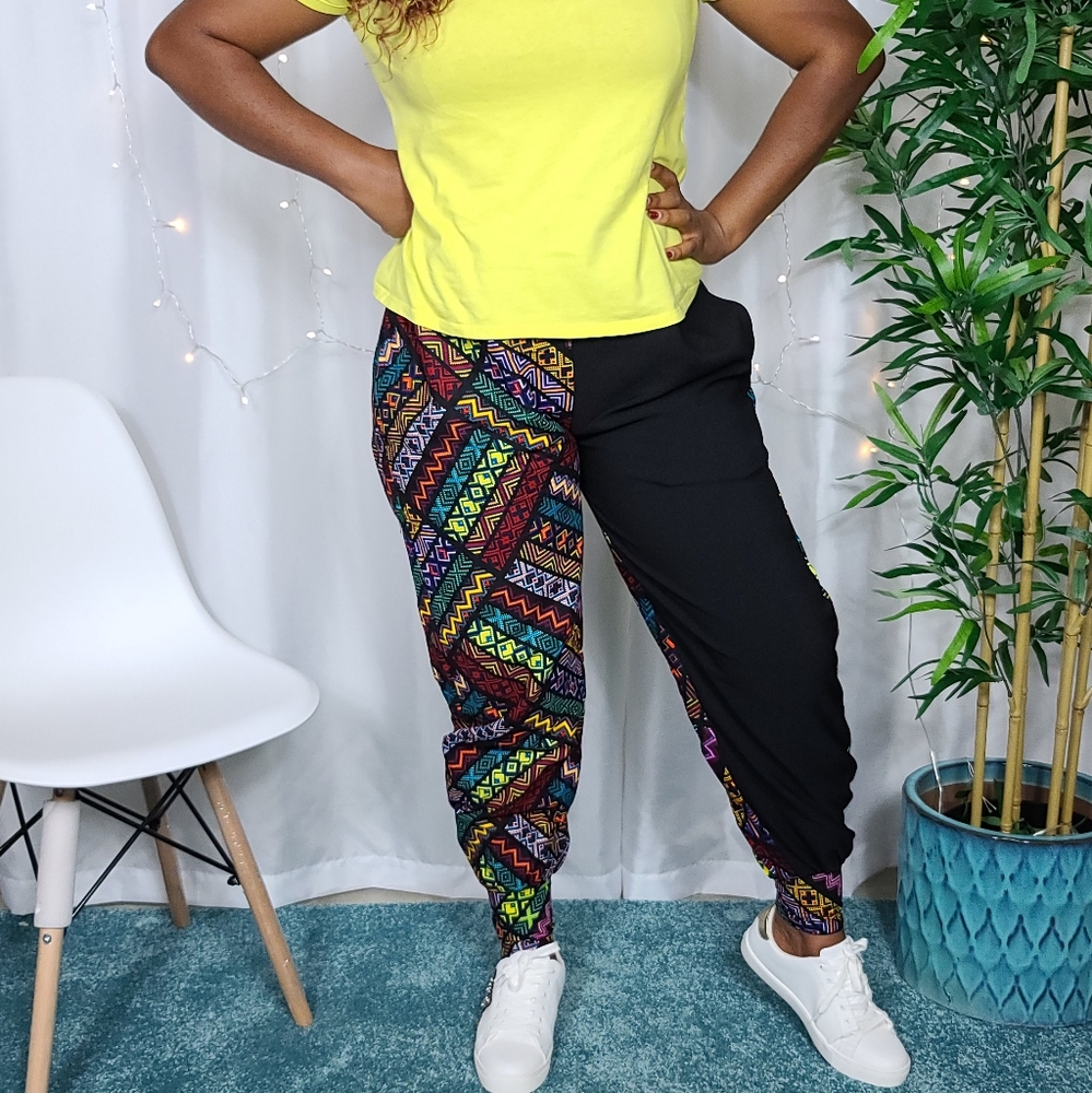 African Tribal Aztec Print Harem Trousers